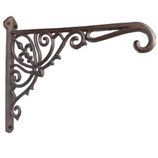 Cast Iron Hanging Hook Bracket Wall Hanger 12" Deep Outdoor Indoor Wall Hangi...