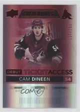 2021 Upper Deck Credentials Debut Ticket Access Red 127/199 Cam Dineen #82 1os2