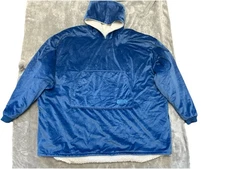 The Comfy Adult One Size Blue Original Wearable Blanket Hoodie Oversized Lounge