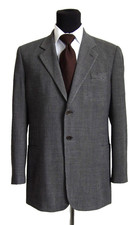 Giorgio Armani Black Label two button brown taupe nail head VTG suit  42R
