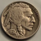 1934 Buffalo Nickel Philadelphia Depression Era Sharp Indian Head BN2029