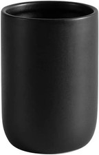Bathroom Ceramic Toothbrush Cup, Matte Black Toothbrush Cup Holder, Bathroom Sto