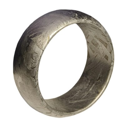 Muonionalusta meteorite ring Meteor Wedding Ring size:10.5 ,width 10mm