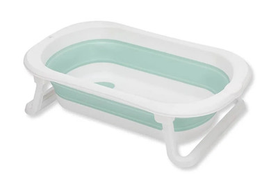 fillikid Faltbadewanne Babywanne Orca Badewanne salbei-weiß faltbar