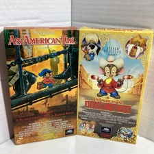MCA An American Tail + An American Tail Fievel Goes West VHS Lot Of 2 Slipcover