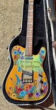 Tom Petty Tribute Telecaster - Hand-Painted “Wildflowers” Guitar.