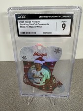 2024 Topps Holiday MASYN WINN RC Die-Cut Stocking Ornament Rookie CGC Mint 9
