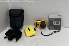 Kodak PIXPRO WPZ2 16MP 4X Zoom Waterproof Digital Camera Yellow Lot w/ Case