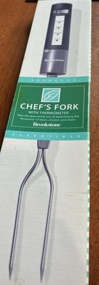 Brookstone Chef's Fork with Built-In Thermometer Model 222968 New Open Box