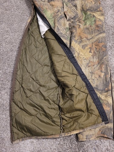 VTG Duxbak Realtree Camo Insulated Overalls Mens XL Hunting Outdoor Made In USA - Picture 8 of 11