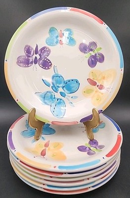 Style- Eyes BAU77 by Baum Brothers Butterfly Salad Plates Set Of 7