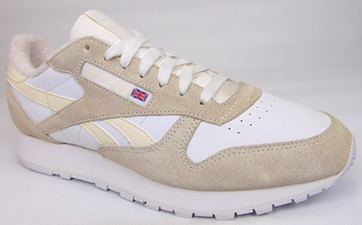 NEW Reebok Classic Leather Men s Casual Sneakers Size 9.0 M, Chalk Walking Shoes
