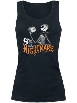 The Nightmare Before Christmas Top Damen See You In Your Nightmare schwarz
