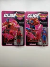 GI JOE SUPER 7 REACTION+ Ninja Force Snake Eyes & Cobra Commander Set READ/LOOK