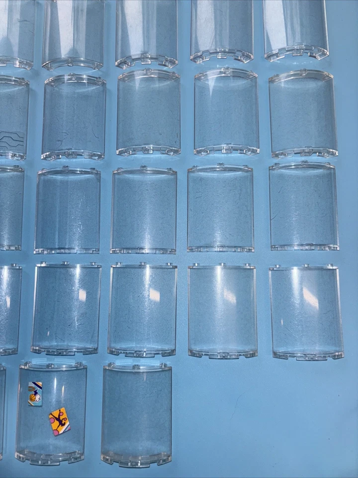 Lego Cuartos Cilindros Transparentes 46361 Translúcidos Lote De 38 Ventana Panel Ciudad Foto 4 de 4