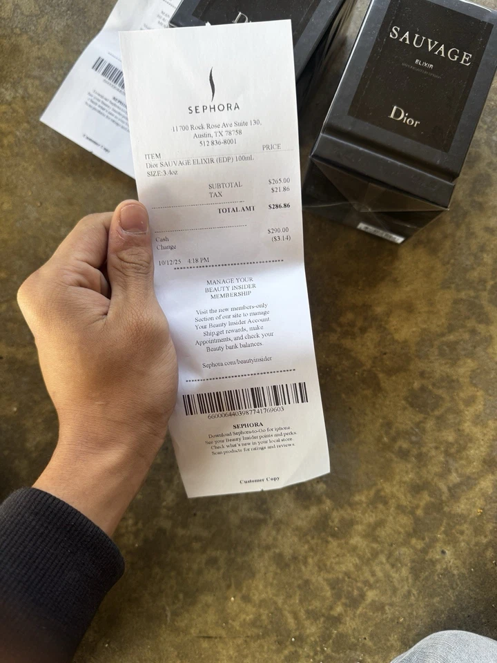 Perfume Christian Dior Sauvage Elixir Spray 3,4 oz (100 ml) Foto 3 de 3