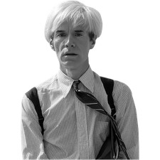 Andy Warhol (BW) Half Body Buddy Cutout