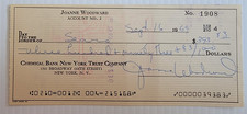Joanne Woodward Signed Personal Check Autograph Original 1969
