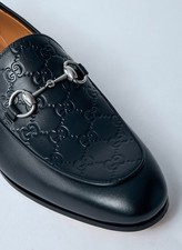 Gucci Jordy Monogram Horsebit Loafers - Black Size 9.5 US - New In box