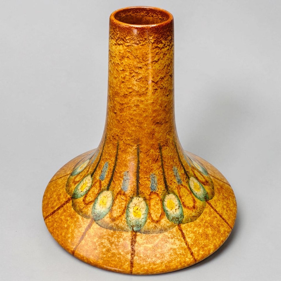 Roberto Rigon Bertoncello Italian Ceramic Vase Mid Century Modern Art Pottery...
