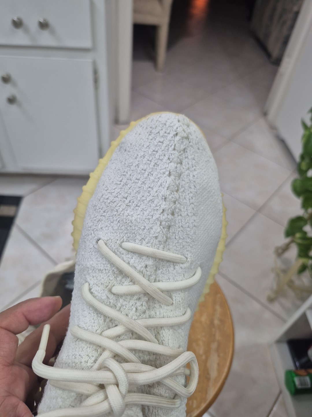 Adidas Yeezy Boost 350 V2 Cream White Triple White Men's Sz 6.5 thumbnail 10