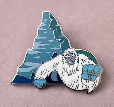 Disneyland Pin 2025 Matterhorn Bobsleds with Yeti Snowman in foreground