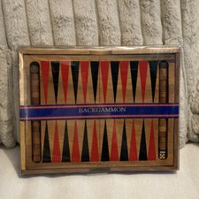 Backgammon In A Wooden Box - Still Sealed, Never Used ￼
