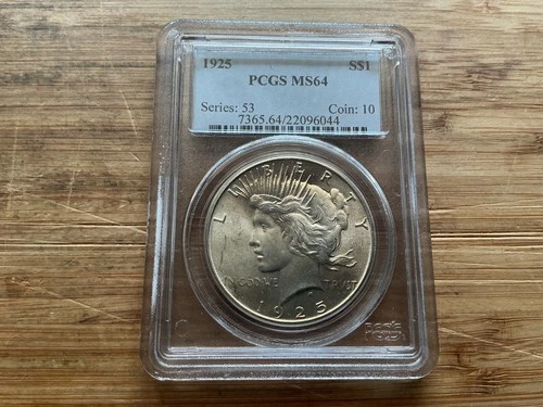 1925 Peace Silver Dollar MS64 PCGS