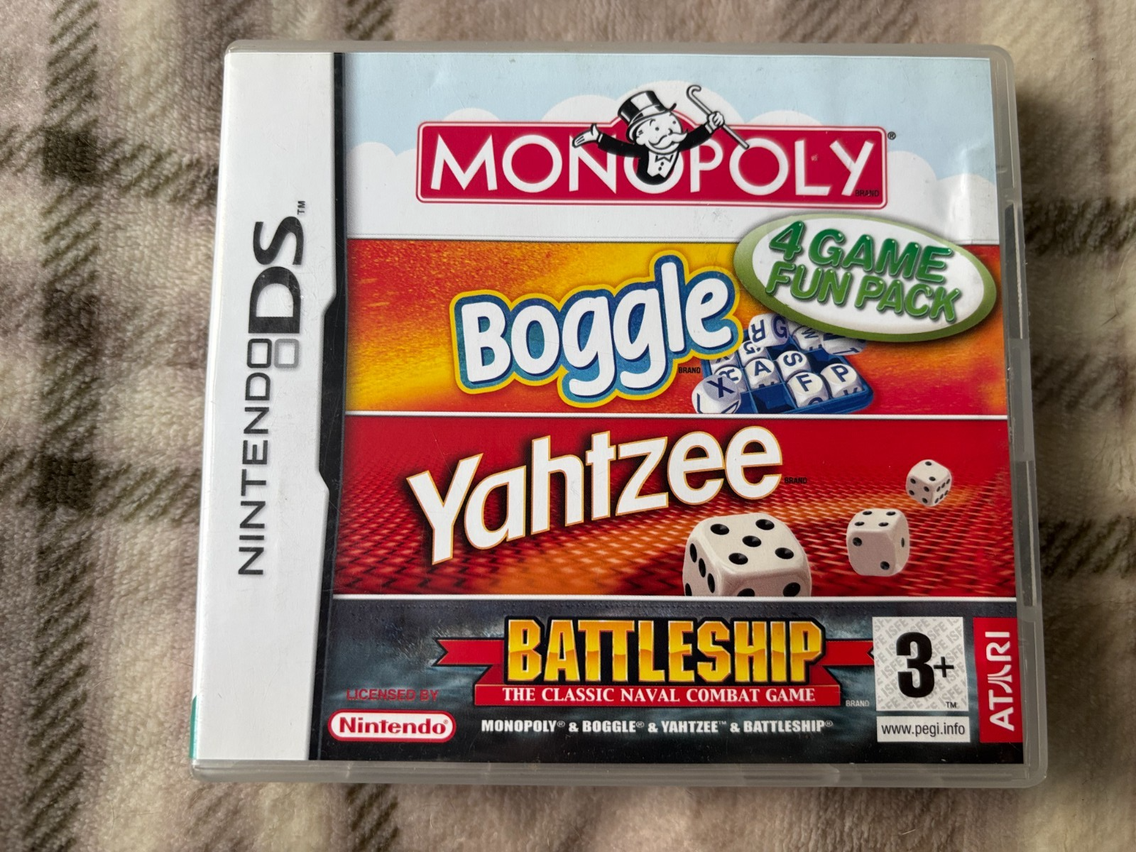 MONOPOLY BOGGLE YAHTZEE BATTLESHIP  NINTENDO DS
