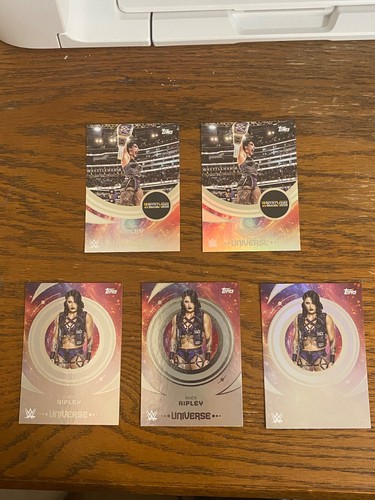 RHEA RIPLEY 2025 TOPPS WWE UNIVERSE 5-CARD LOT
