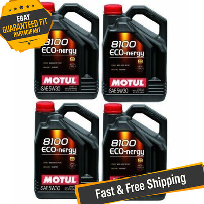Motul 102898 8100 Eco-nergy Motor Oil 5L - Set of 4
