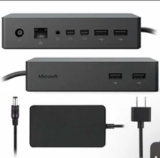 Microsoft Surface Pro Dock 3 4 5 6 7 X Book Go 1661 PF3-00005 PD9-00003 w/ AC