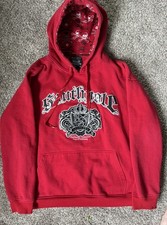 Red Southpole Crossbone Skull Hoodie Grail Ba...