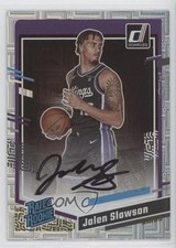 2023 Panini Donruss Rated Rookie Choice Signatures Jalen Slawson #271 Auto 1b8