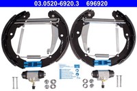 Bremsbackensatz Original ATE Topkit 03.0520-6920.3 FüR Skoda Octavia Seat VW 2 1
