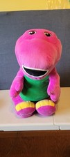BARNEY Fisher Price Speak N Sing 24 Large Jumbo Talking Plush WORKS - Used