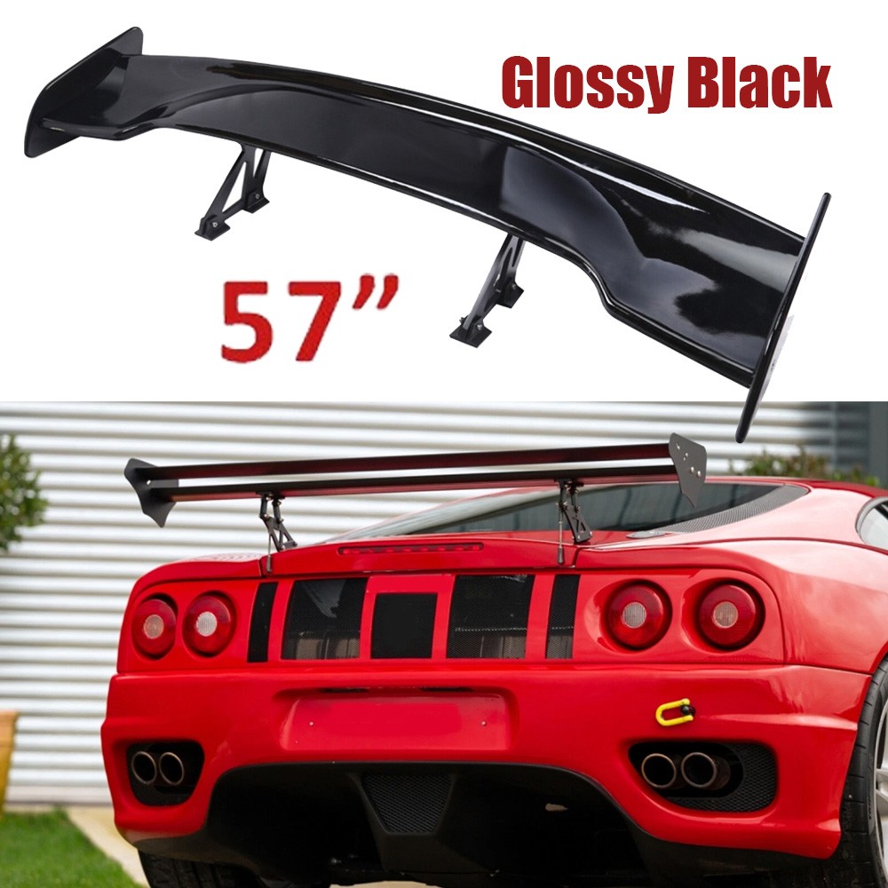 Gloss Black 57" Rear Spoiler Wing Truck GT Style ABS For Ferrari 360 Modena