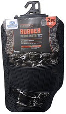 Mossy Oak Premium Rubber Floor Mats 2 Piece Set Shaped For Most Cars Trucks