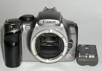 (N Mint) Canon EOS Digital Rebel 300D Kiss Silver 6.3MP DSLR Camera Body Tested