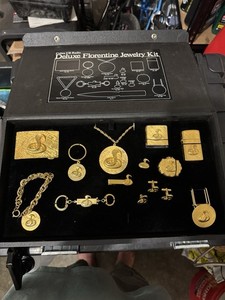 Cobra CB Radio Men's Gold Tone Metal Fashion Jewelry Lot 15pc No Stone