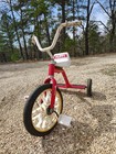 Vintage Tricycle, red metal Huffy brand, works, nostalgia collector's item — photo 2