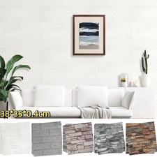 60X3D Peel Stick On Tile Self Adhesive Bedroom Bathroom Wall Sticker Tiles Decor
