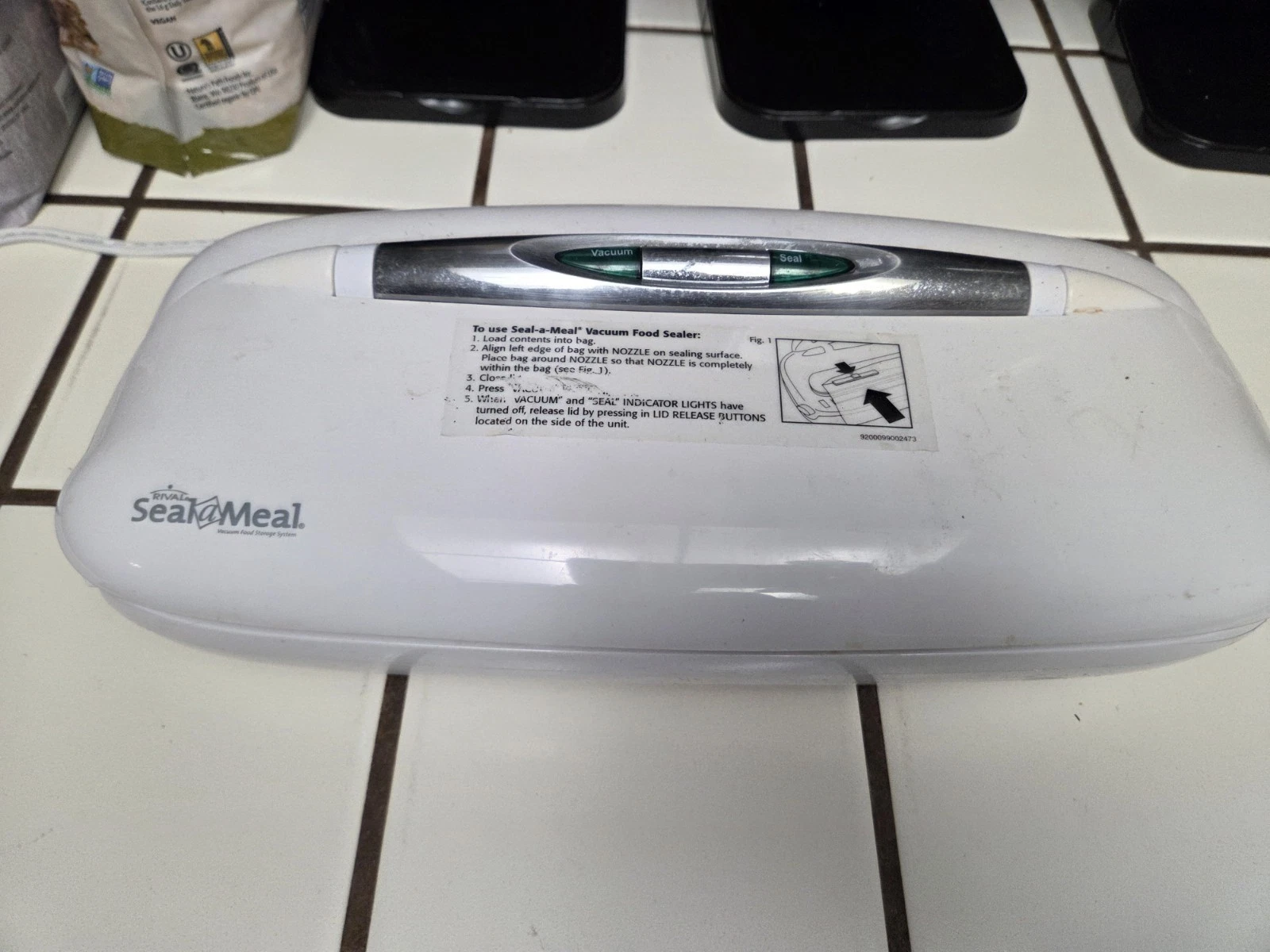 Rival (VS75) Seal-a-Meal Corded Vacuum Food Storage Bag Sealer