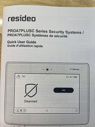Resideo PROA7C ProSeries 7" All-In-One Touchscreen Panel + Doorbell + Sensors - Picture 8 of 10