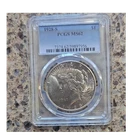 1928-S Peace Dollar $1 Silver Coin PCGS MS62 San Francisco Uncirculated