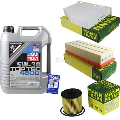 INSPEKTIONSKIT FILTER LIQUI MOLY ÖL 5L 5W-30 für VW Touran 1T1 1T2 1.4 TSI 1T3