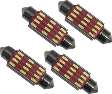 1 Pack 4 Pcs 6418 Led Bulb 4014 1.53in Led Dome Light 39mm White Light