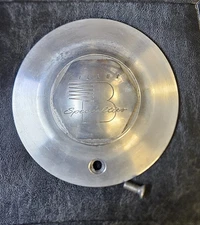 BILLET SPECIALTIES CENTER CAP 7 INCH POLISHED WITH MOUNTING BOLT