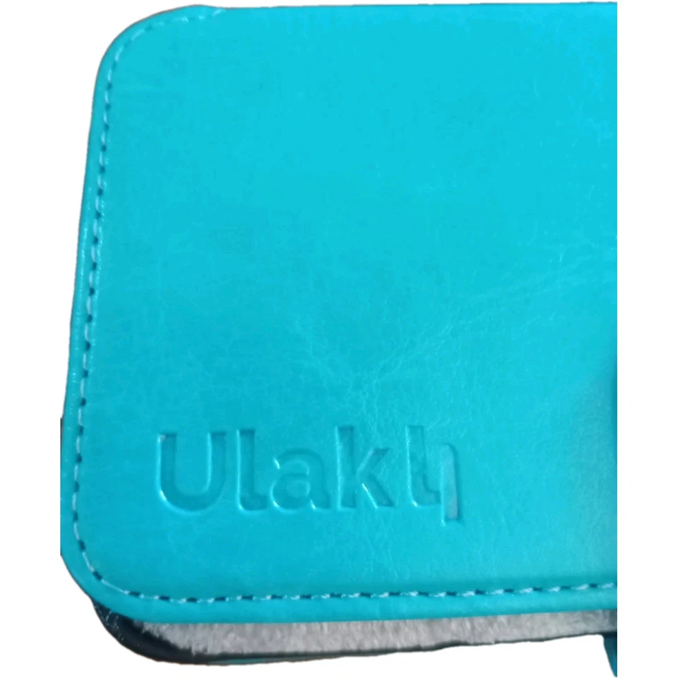 Luxury Flip Cover Stand Wallet Leather Case for Samsung Galaxy S6 Edge Blue - Image 4 of 4