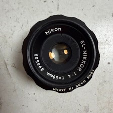 Vintage Nikon EL-Nikkor Black 50mm f/4 High Optical Performance Enlarging Lens